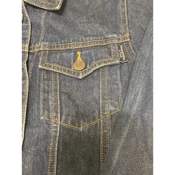 Abercrombie & Fitch Women’s Jean Jacket Size Small Dark Wash Denim - Picture 5 of 8